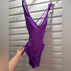 Women's Purple Strappy swimsuit